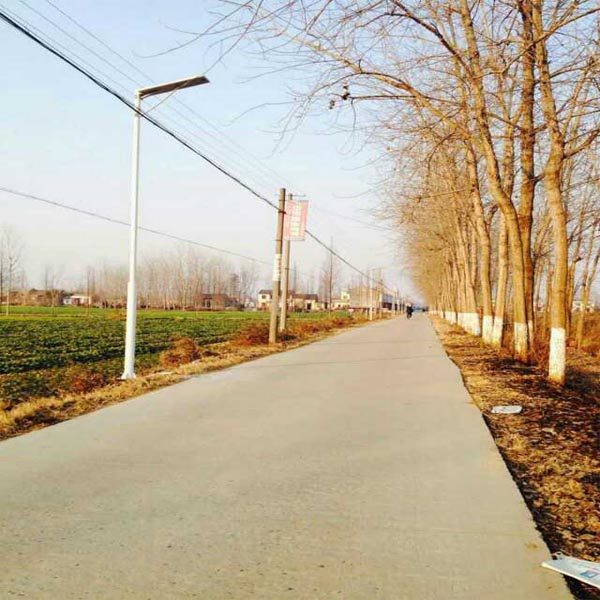 Integrated solar street lighting solution